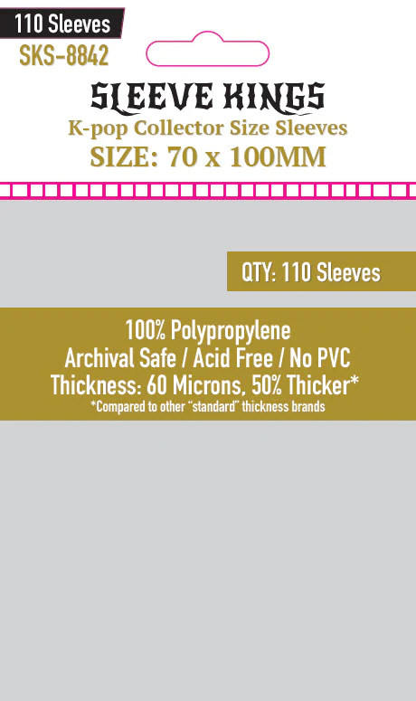 70x100mm Sleeve Kings K-Pop Collector Game Sleeves