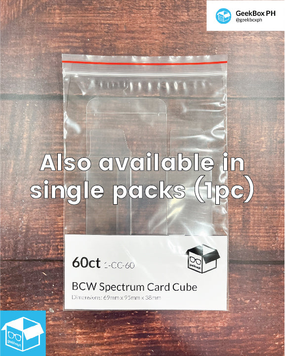 BCW Card Cube - 60ct (12-cubes) - for 63.5x88mm cards