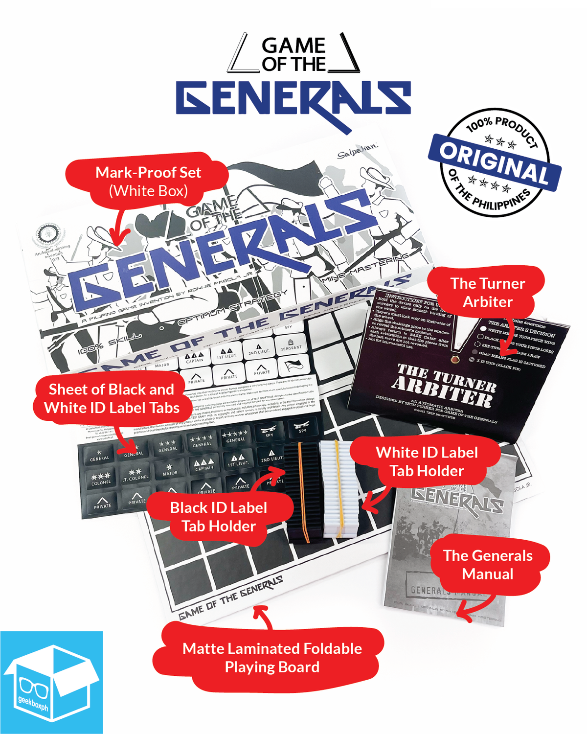 Game of the Generals: Mark-Proof Set (MPR White) - New Edition