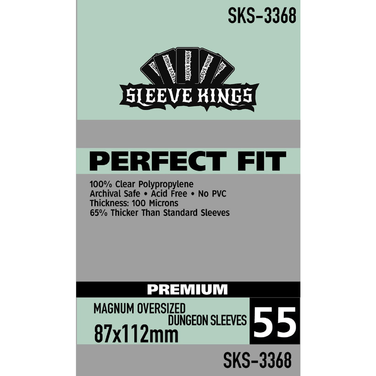 87x112mm Sleeve Kings Mag Oversized Dungeon Sleeves