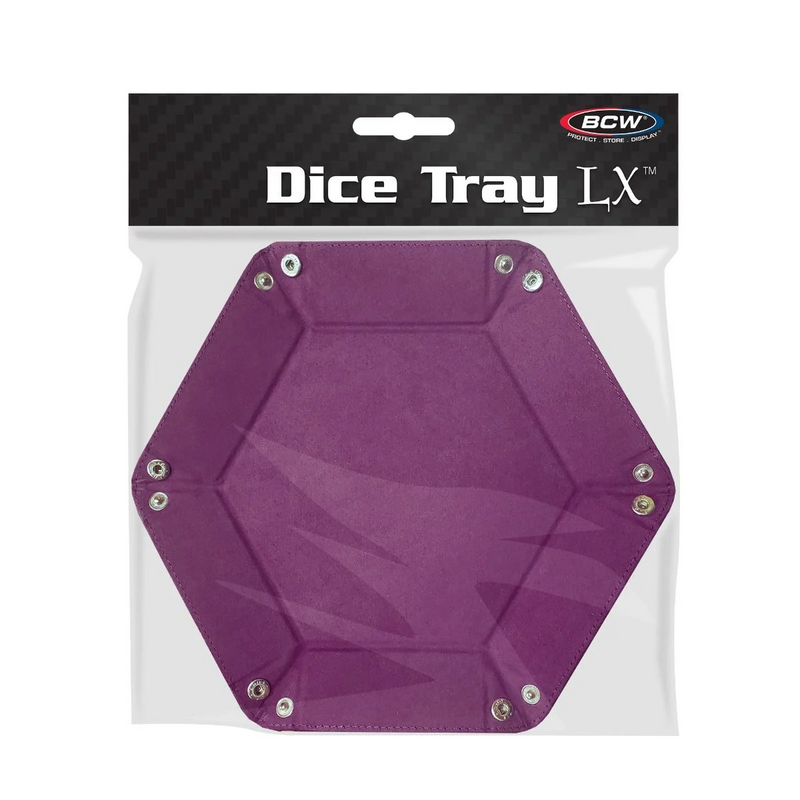 BCW Hexagon Dice Tray LX - Purple