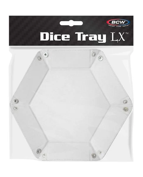 BCW Hexagon Dice Tray LX - White