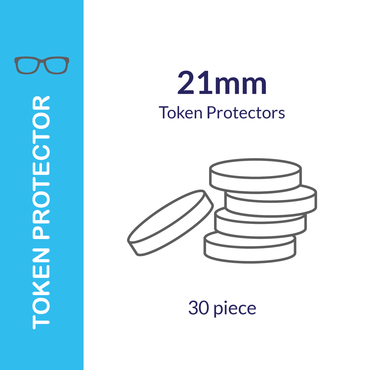 Round Token Protectors (30-Piece Pack)
