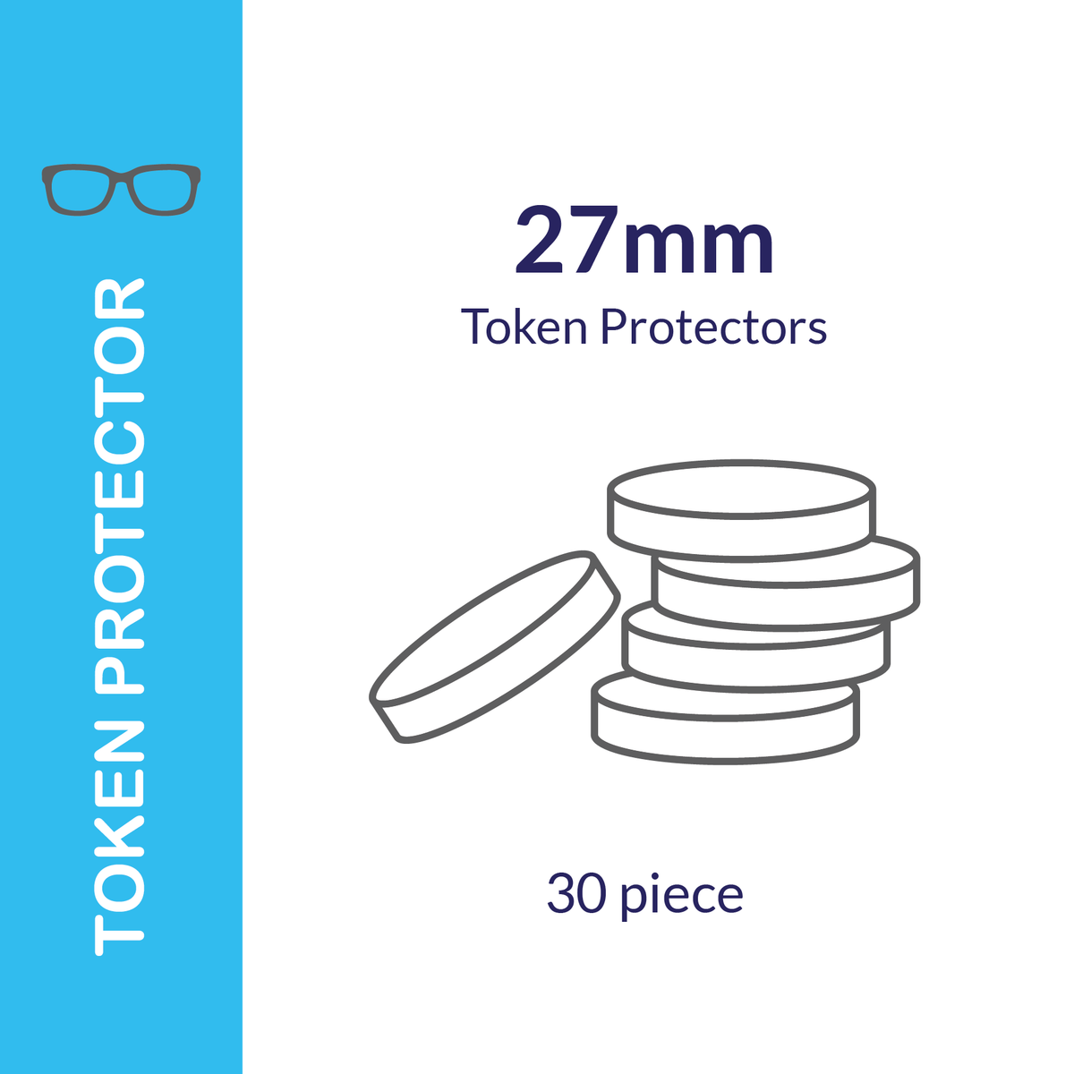 Round Token Protectors (30-Piece Pack)