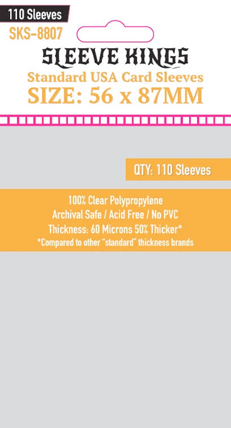 Sleeve Kings Standard USA Sleeves 56x87mm Philippines