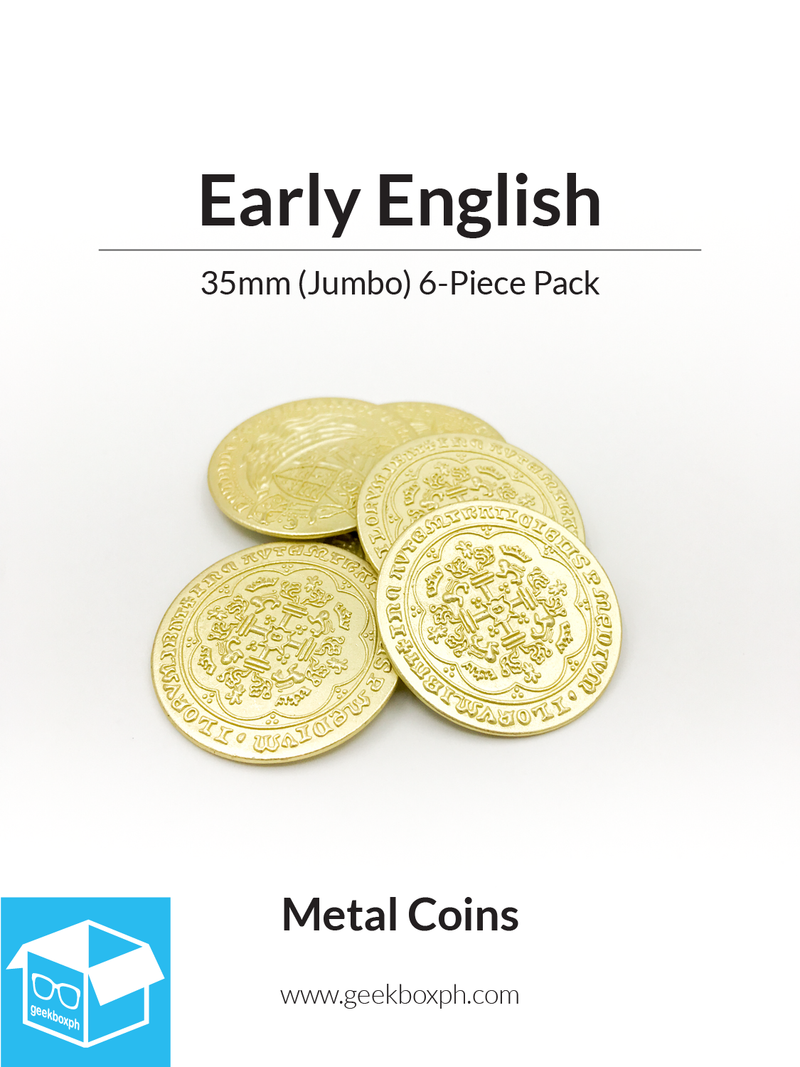 Early English Themed Metal Coins (Various Sizes)