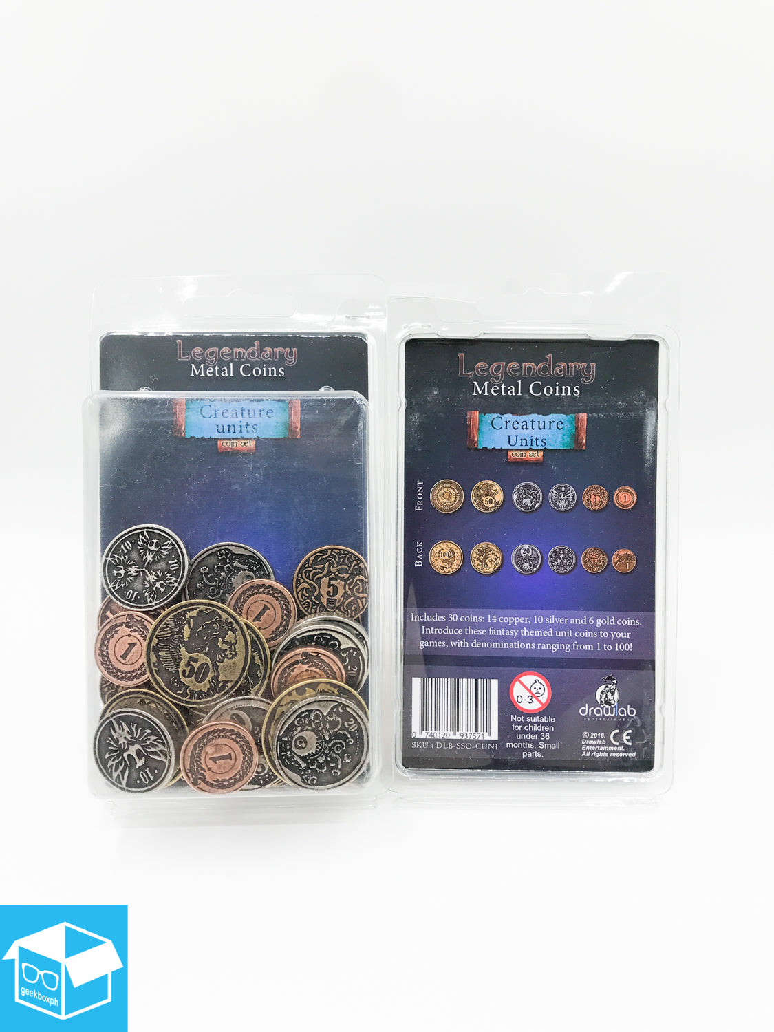 Legendary Metal Coins: Creature Unit Set