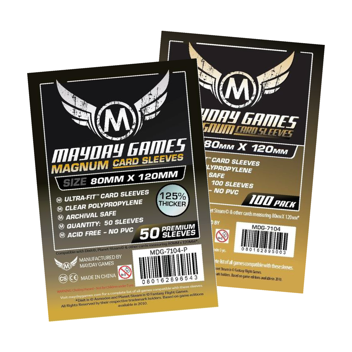 80x120mm Mayday Dixit Game Sleeves (Standard/Premium)