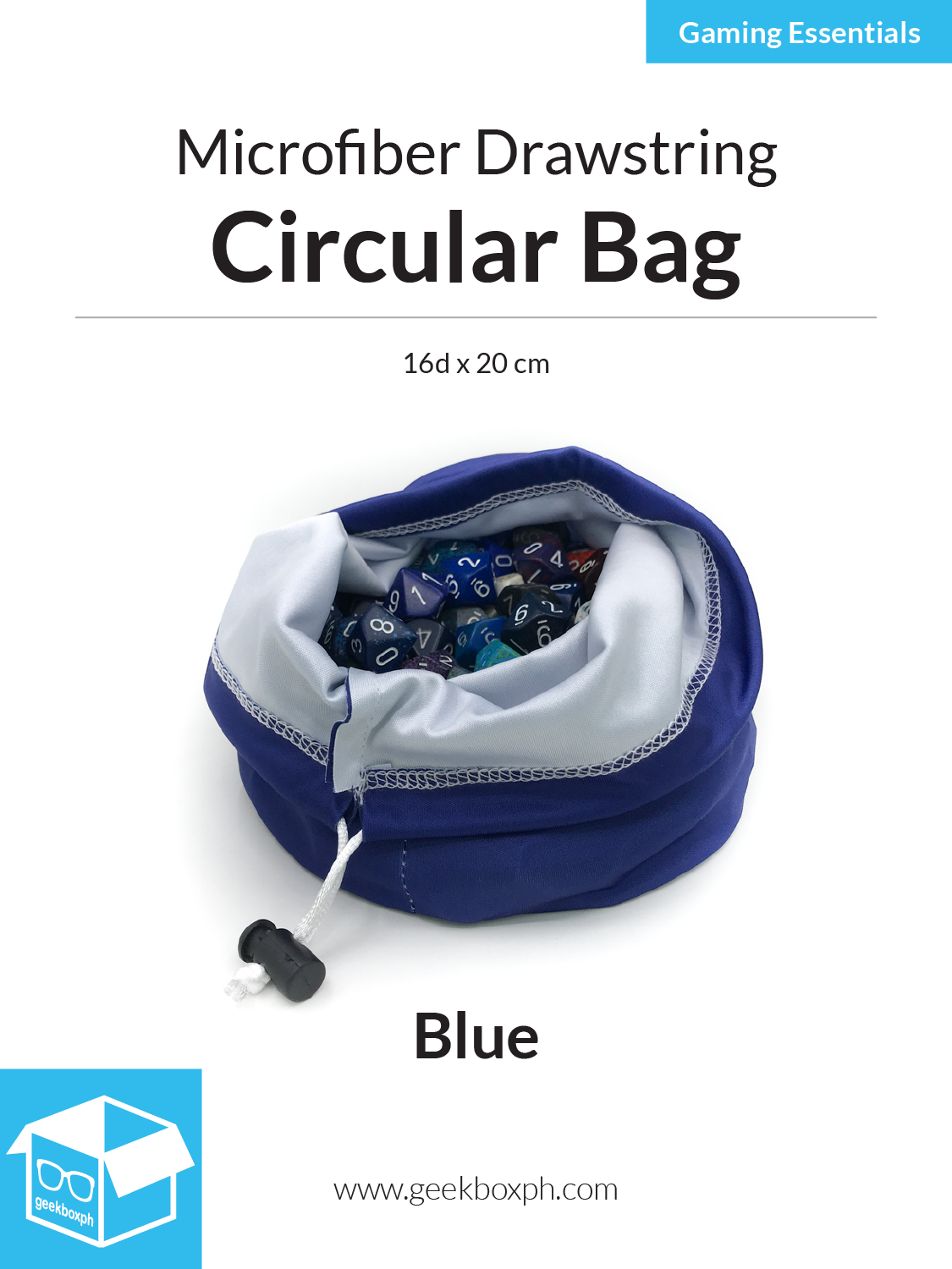 Microfiber Circular Bag - 16dx20cm