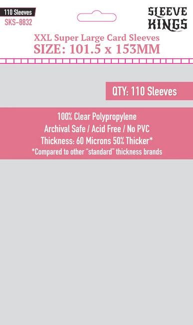 101.5x153mm Sleeve Kings XXL Super Large Sleeves