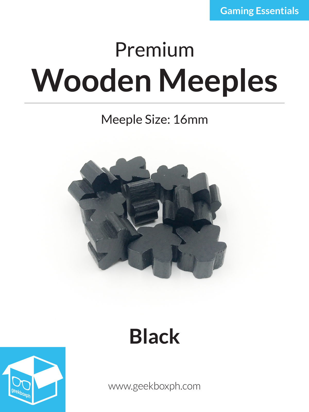 16mm Wooden Meeples (Pack of 10)
