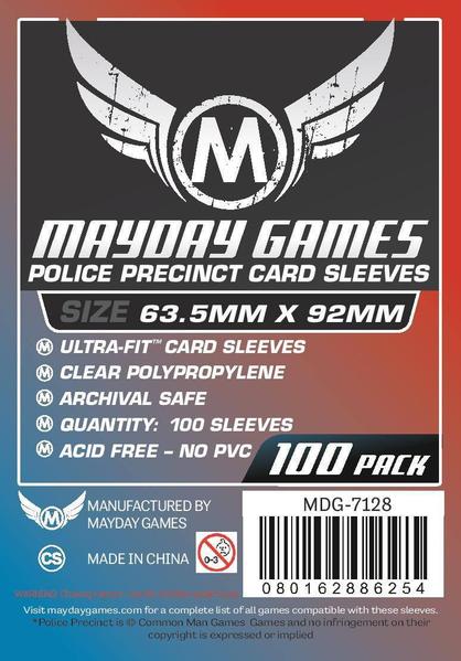 63.5x92mm Mayday Police Precinct Game Sleeves (Standard/Premium)