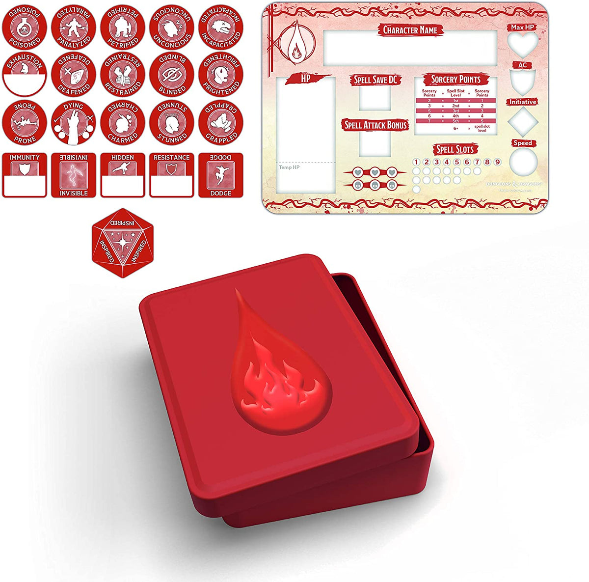 D&D: Sorcerer Character Token Set