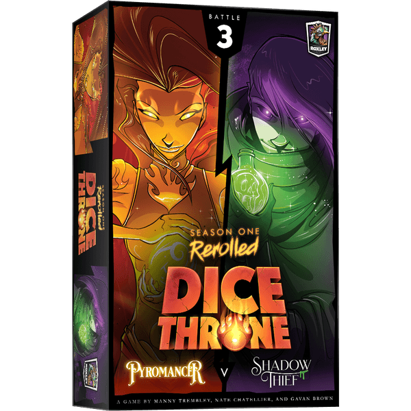 Dice Throne Season 1 ReRolled: Pyroman vs Shadow Thief (Battle 3)