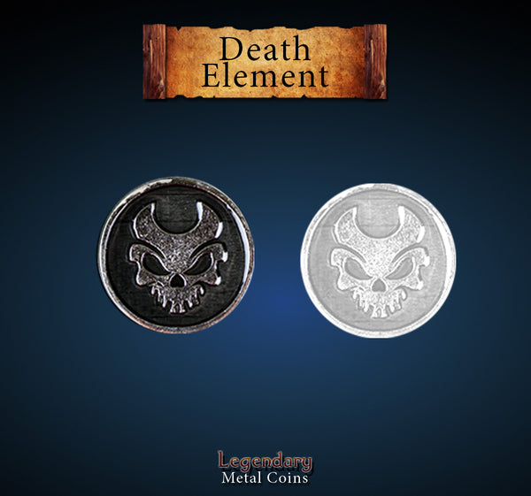 Legendary Metal Coins: Death Element Set