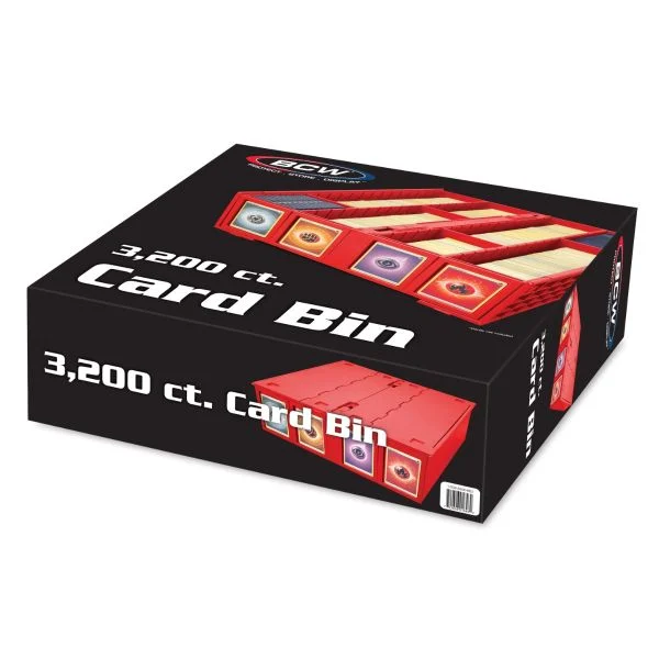 BCW Collectible Card Bin Red 3200 ct