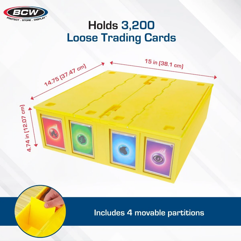 Bcw BCW Collectible Card Bin Yellow 3200 ct Philippines - GeekBox.PH