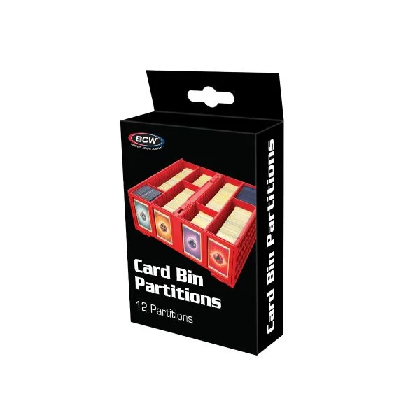 BCW Collectible Card Bin Partition Red