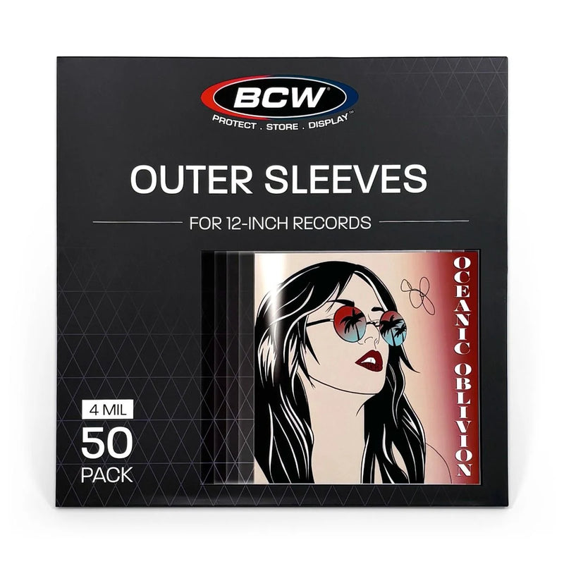 BCW 12-Inch Record Outer Sleeves (4 Mil - Thick)