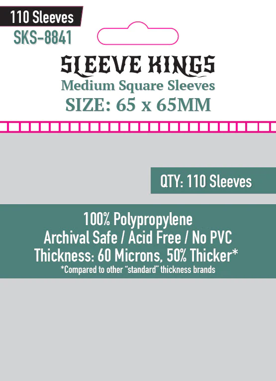 card sleeves size chart Season 4: Sleeve Kings in 43 Standard & 8 Premium Sizes by Imperial Publishing These are sized to fit cards 80 x 80mm. Prime Board Game Sleeves |