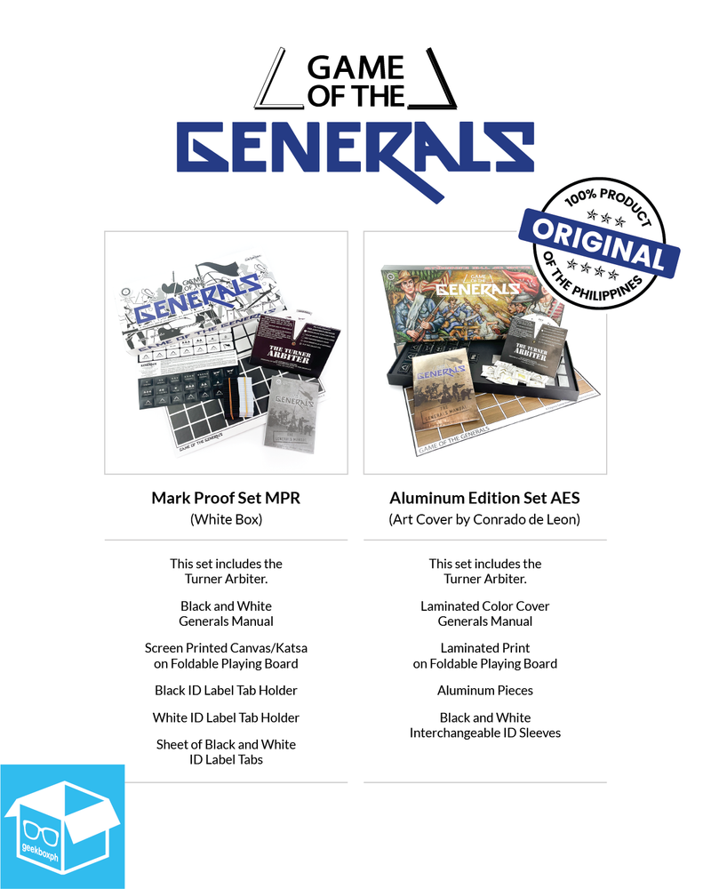 Game of the Generals: Mark-Proof Set (MPR White) - New Edition