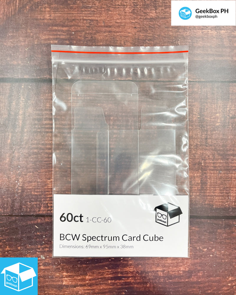 60ct BCW Card Cube - for 63.5x88mm cards (1 piece)