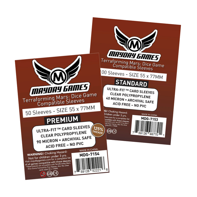 Mayday Terraforming Mars Dice Game Compatible Game Sleeves 55x77mm Philippines - GeekBox.PH Mayday Terraforming Mars Dice Game Compatible Game Sleeves 55x77mm Philippines - GeekBox.PH