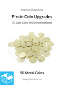 Pirate Metal Coins Board Game Upgrade Set (50)