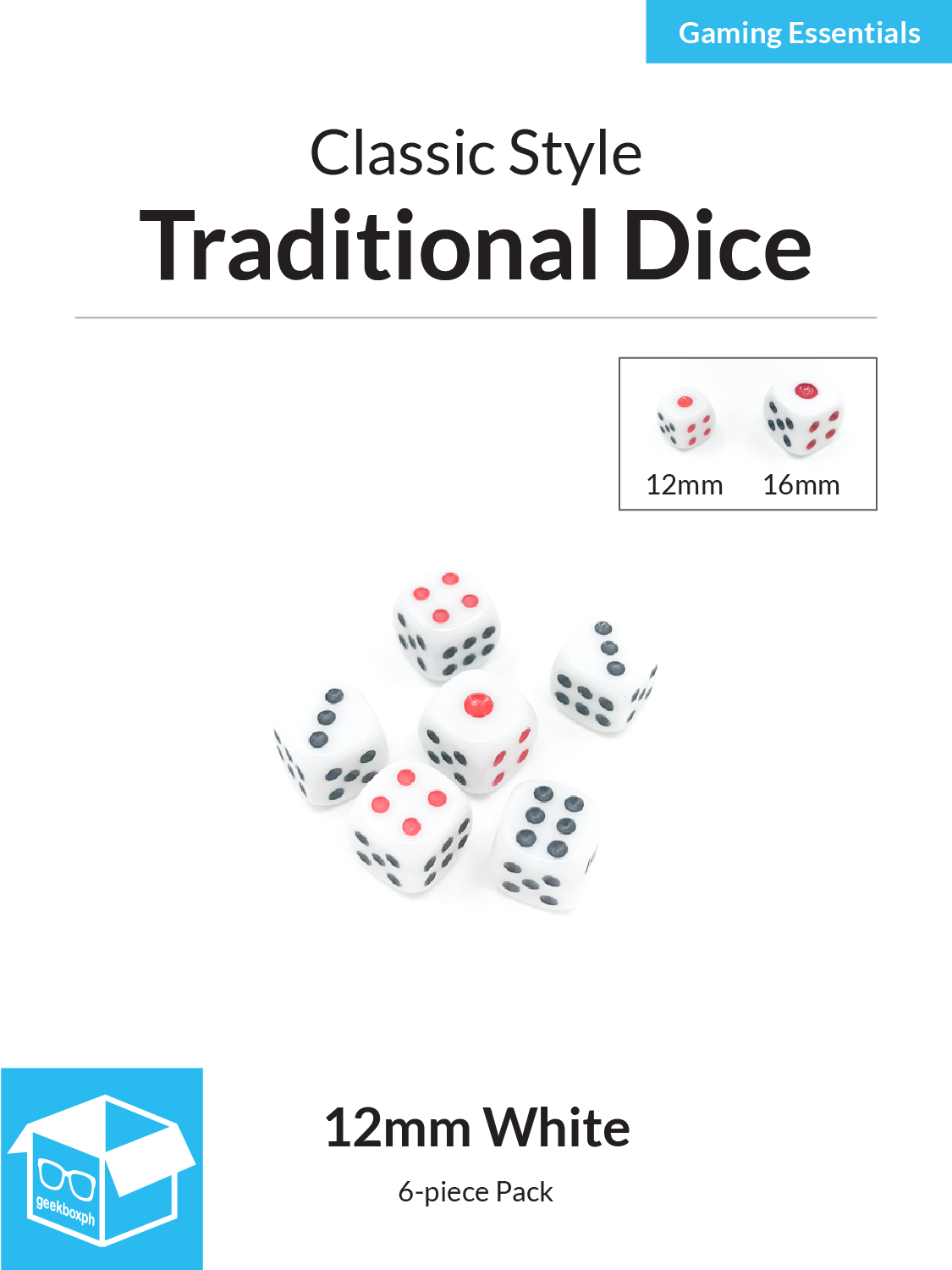 Traditional Style Dice for Mooncake Dice Game