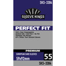 59x92mm Sleeve Kings Euro Card Sleeves (Standard/Premium)