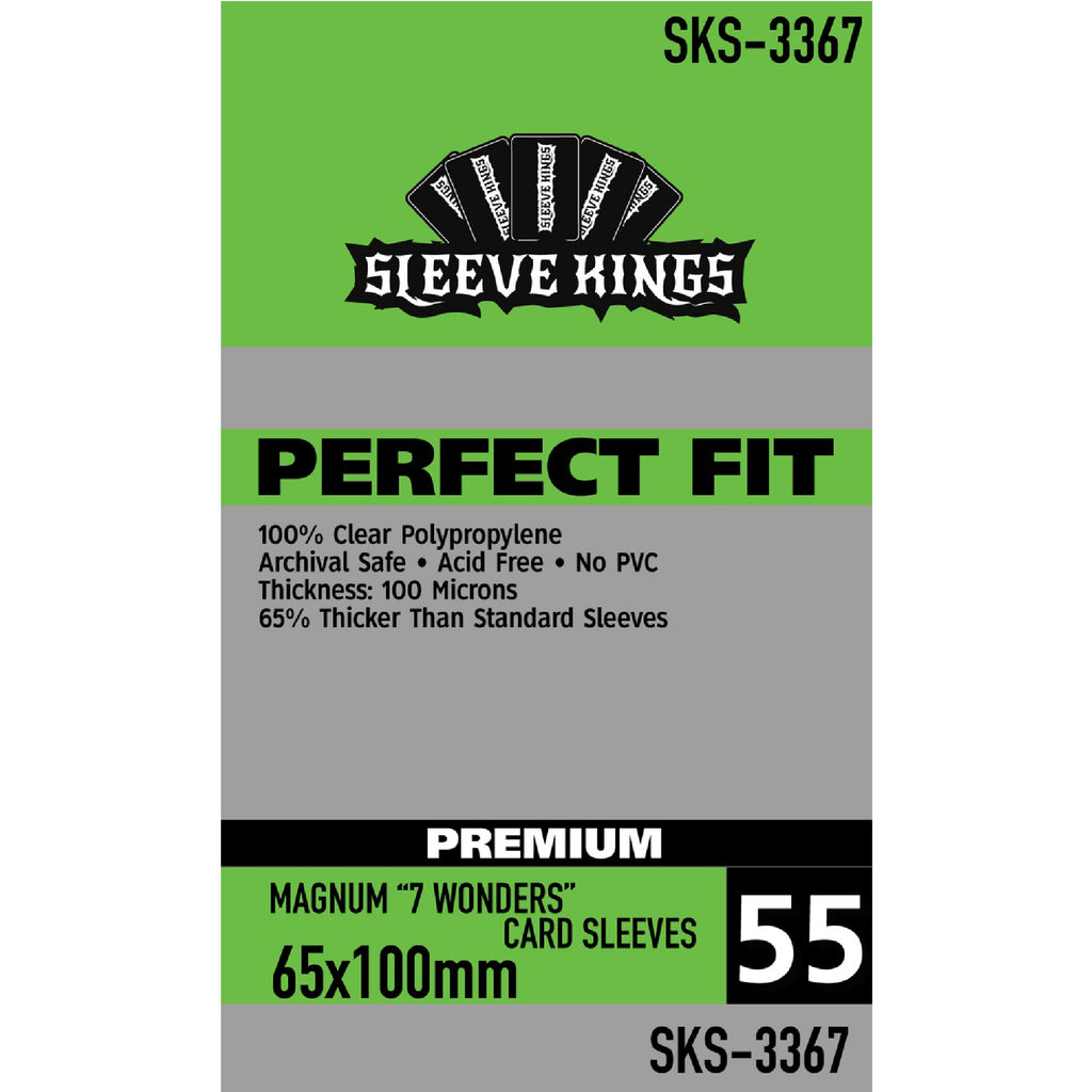 Sleeve Kings 7 Wonders Card Sleeves 65x100mm Philippines - GeekBox.PH Sleeve Kings 7 Wonders Card Sleeves 65x100mm Philippines - GeekBox.PH