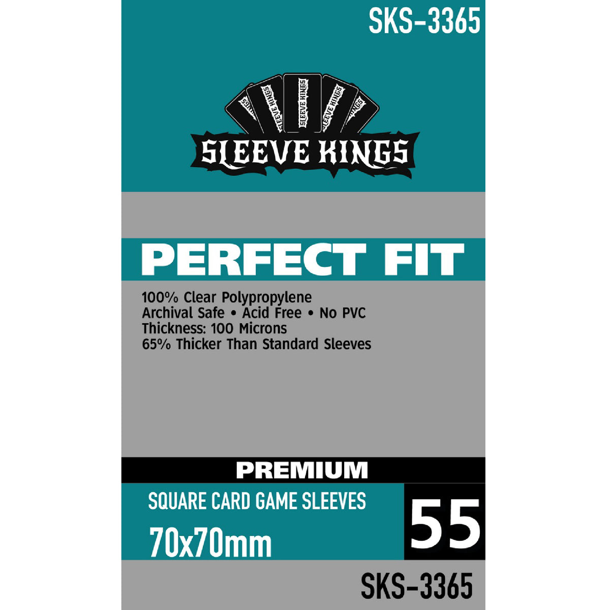 70x70mm Sleeve Kings Small Square Card Sleeves