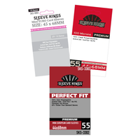 45x68mm - 44x68mm - Sleeve Kings Mini Euro Card Sleeves (Standard/Premium)