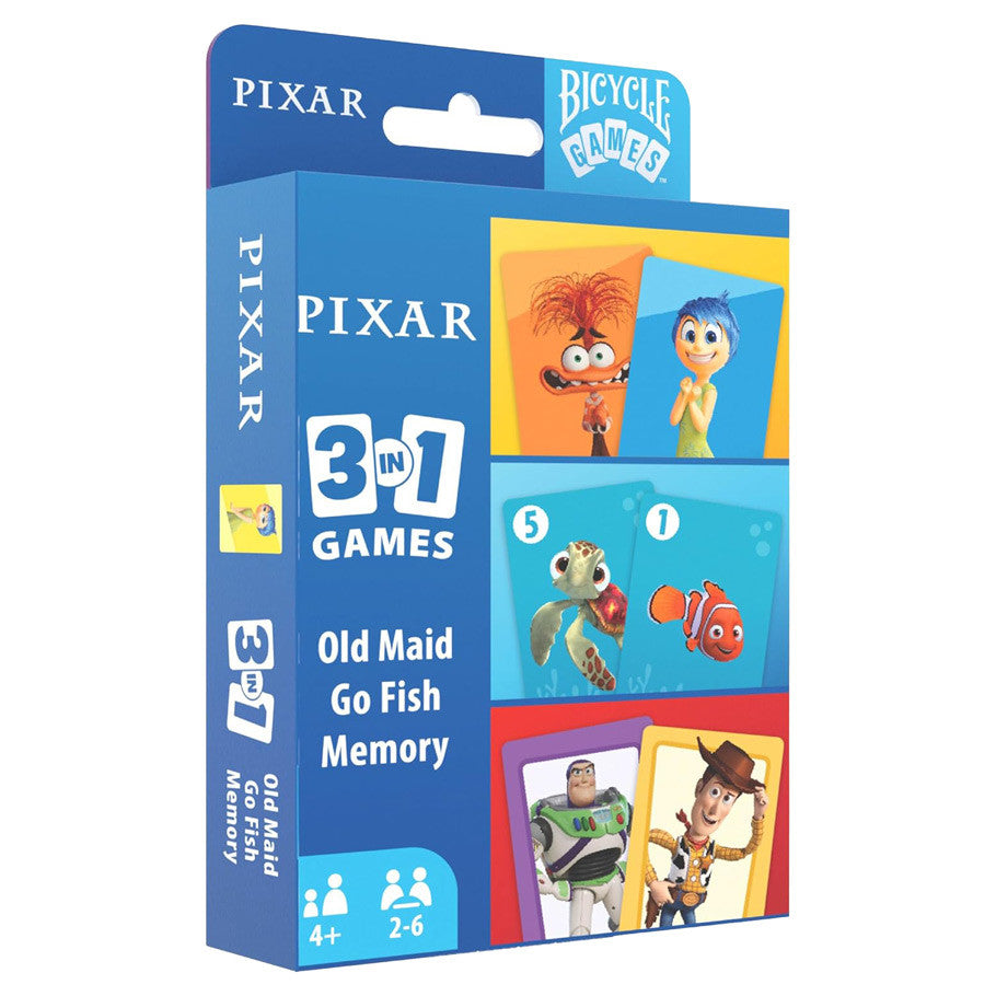 Bicycle: Pixar 3-in-1 Games Card Set