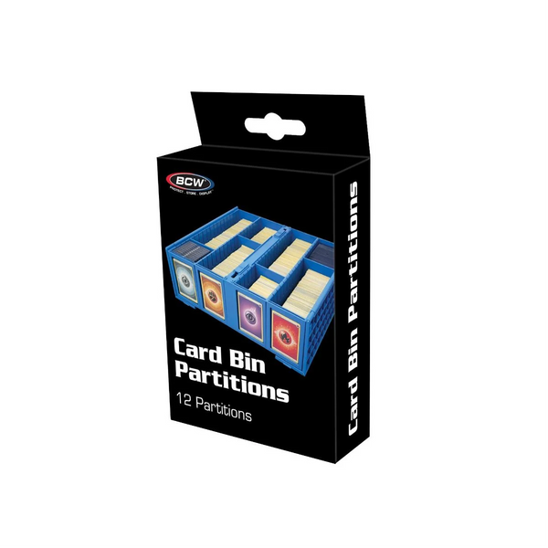 BCW Collectible Card Bin Partition Blue