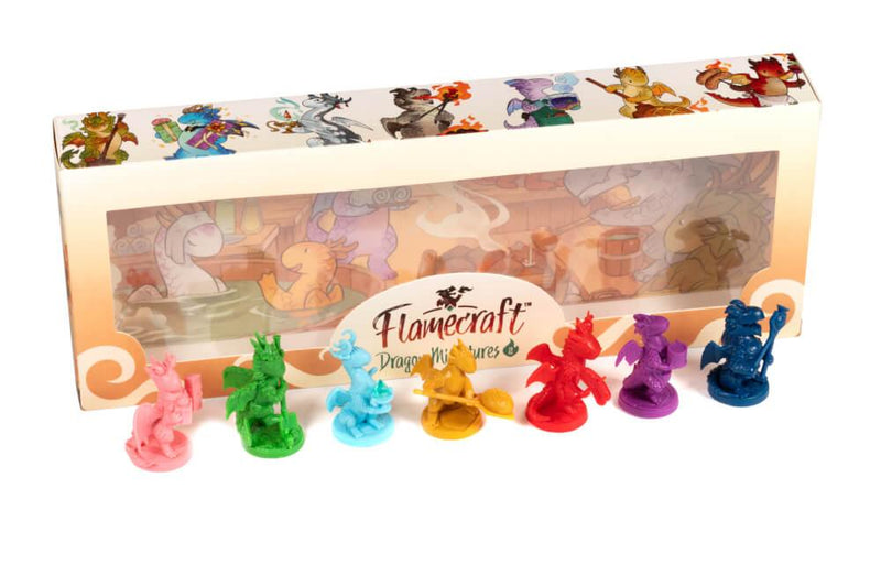 Flamecraft: Dragon Miniature Series 2 (with Pink Wooden Dragon and Heart)