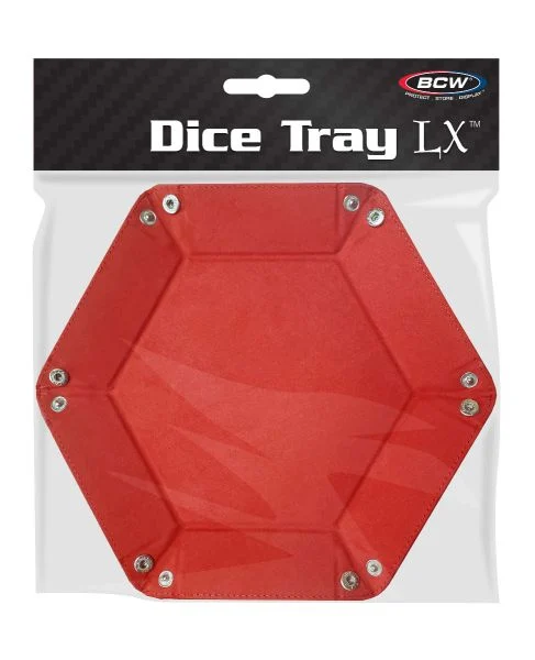 BCW Hexagon Dice Tray LX - Red