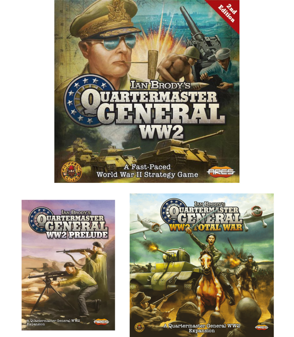 Quartermaster General WW2 2nd Ed. Bundle: Core Game with 2 Expansions