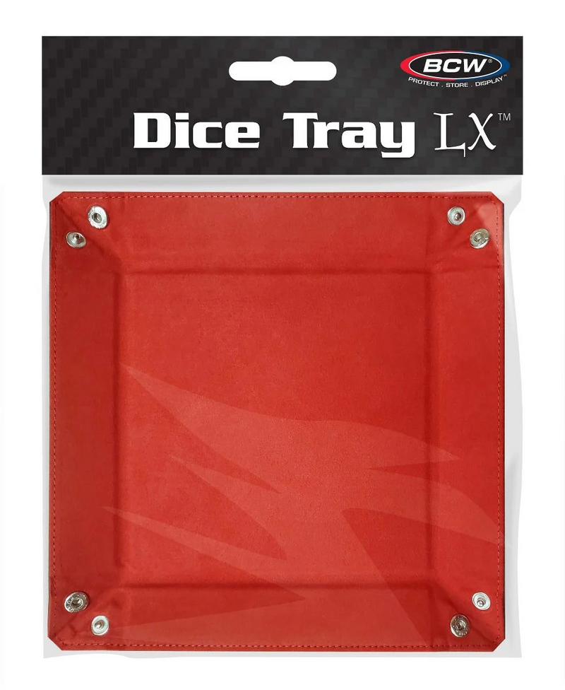 BCW Square Dice Tray LX - Red