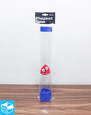 Playmat Tube: Clear with Blue Caps/Dice (Includes 2 D6 Dice)