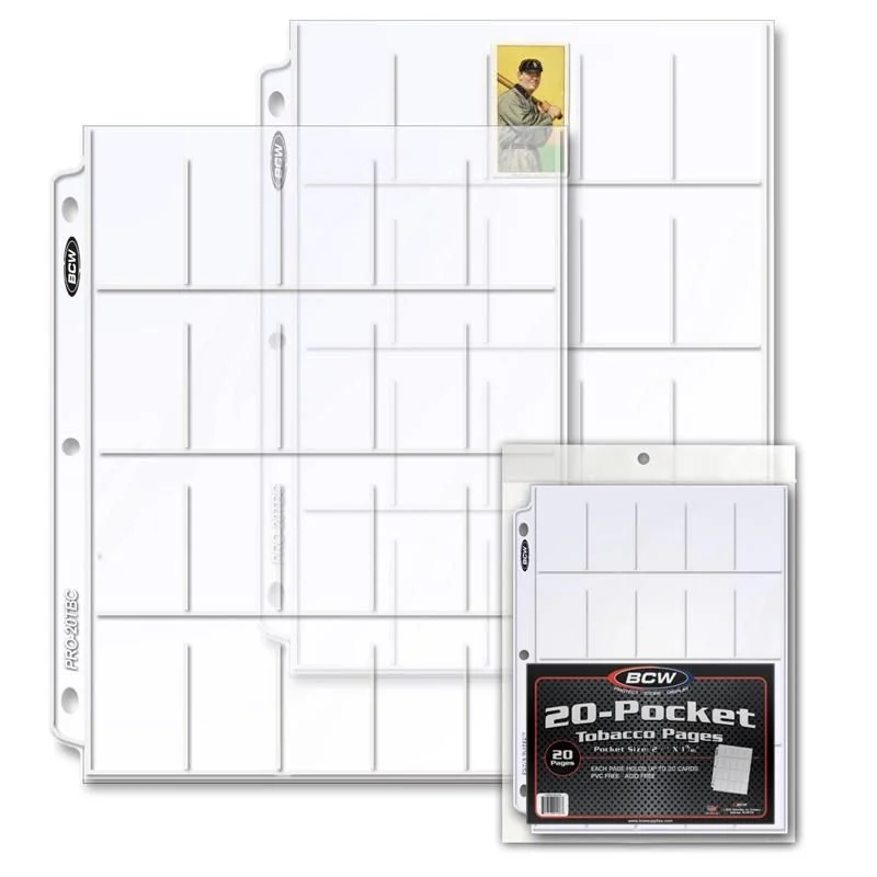 BCW Pro 20-Pocket Photo Page (20 Page Pack)