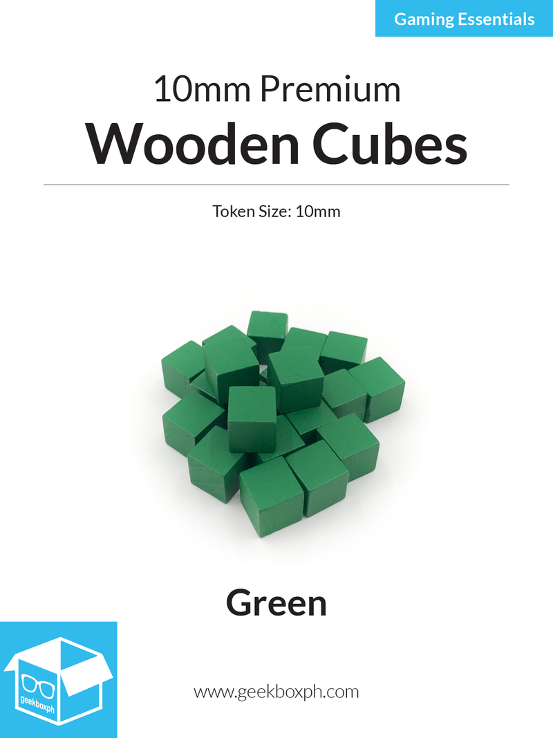 10mm Wooden Cubes (Pack of 20)