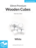 10mm Wooden Cubes (Pack of 20)