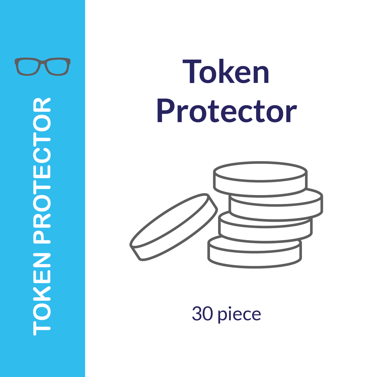 Round Token Protectors (30-Piece Pack)