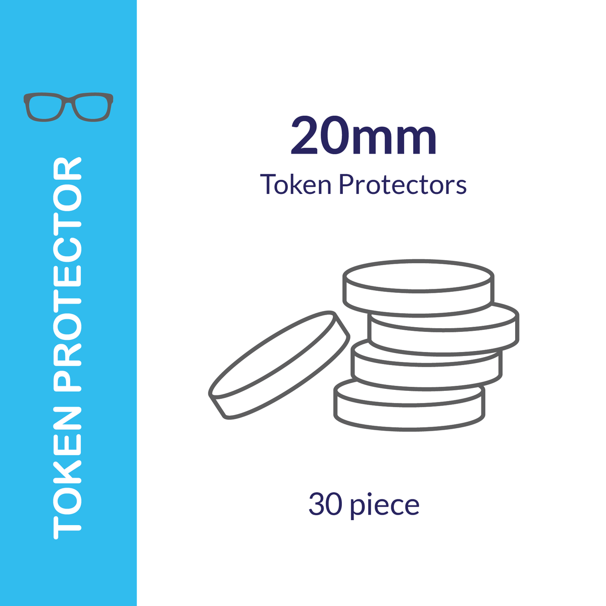 Round Token Protectors (30-Piece Pack)