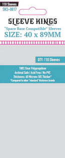 40x89mm Sleeve Kings Space Base Compatible Card Sleeves