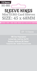 45x68mm - 44x68mm - Sleeve Kings Mini Euro Card Sleeves (Standard/Premium)
