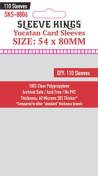 54x80mm Sleeve Kings Yucatan Card Sleeves