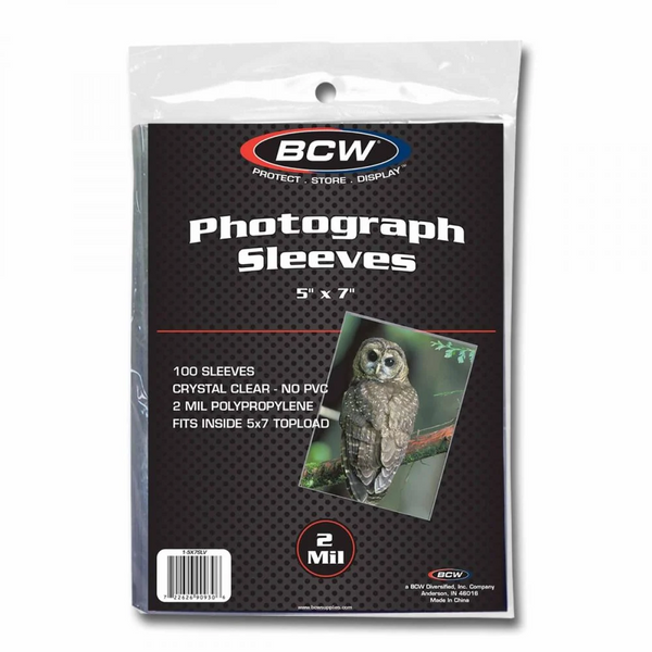 BCW 5x7 inches Photo Sleeves