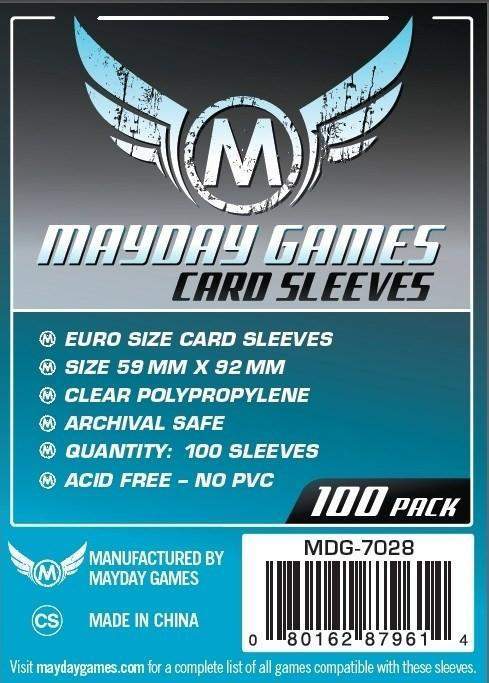 59x92mm Mayday Euro Game Sleeves (Standard/Premium)